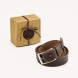 Cintura unisex in vero cuoio toscano di colore nero con cuciture-1
